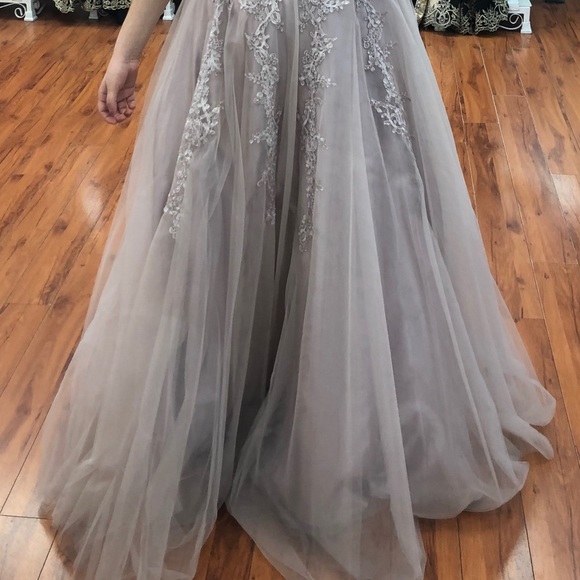 Mauve A-Line Dress - Picture 2 of 6